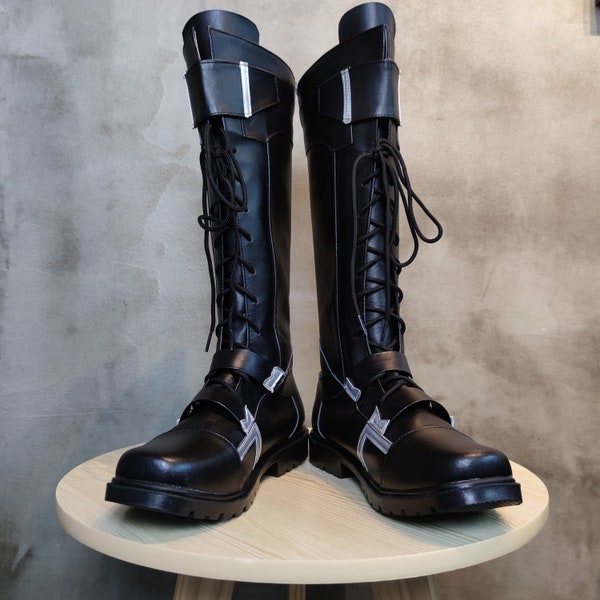 Zapatos de Cosplay del Soldado de Invierno de Capitán América, botas Bucky Barnes hechas a medida