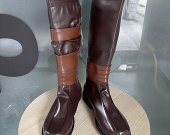 Custom Made The Mandalorian Din Djarin Cosplay Shoes Men Boots