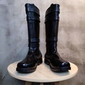 Anakin Skywalker Cosplay Shoes Black Boots Custom Made