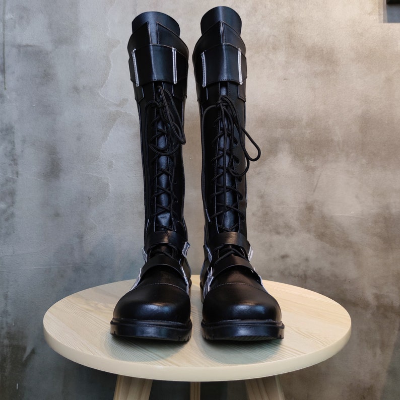 Captain America The Winter Soldier Cosplay Shoes Bucky Barnes Boots Custom Made image 2