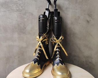 Twisted Wonderland Vil Schoenheit Cosplay Shoes Men Boots Custom Made
