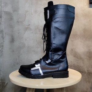 Captain America The Winter Soldier Cosplay Shoes Bucky Barnes Boots Custom Made image 7