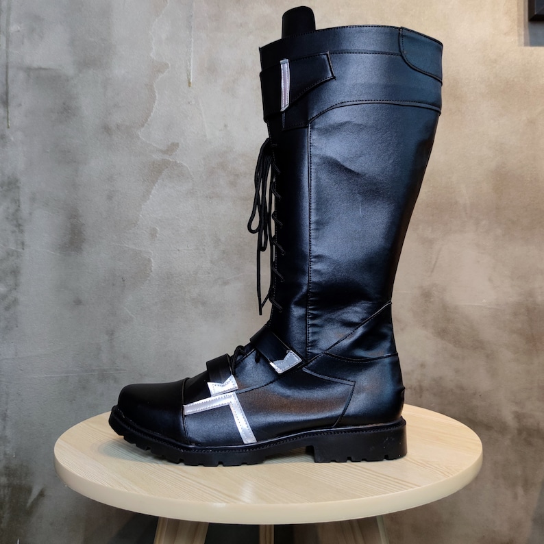 Captain America The Winter Soldier Cosplay Shoes Bucky Barnes Boots Custom Made image 7
