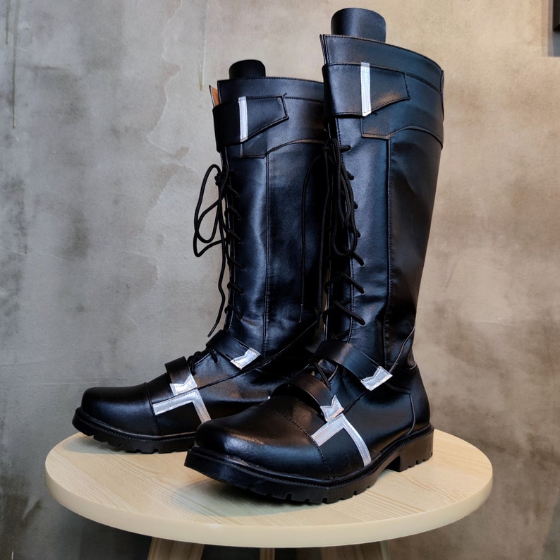 Captain America The Winter Soldier Cosplay Shoes Bucky Barnes Boots Custom Made image 4