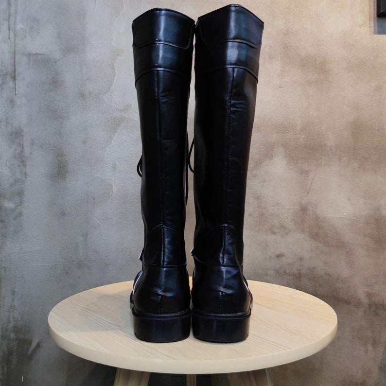 Captain America The Winter Soldier Cosplay Shoes Bucky Barnes Boots Custom Made image 6