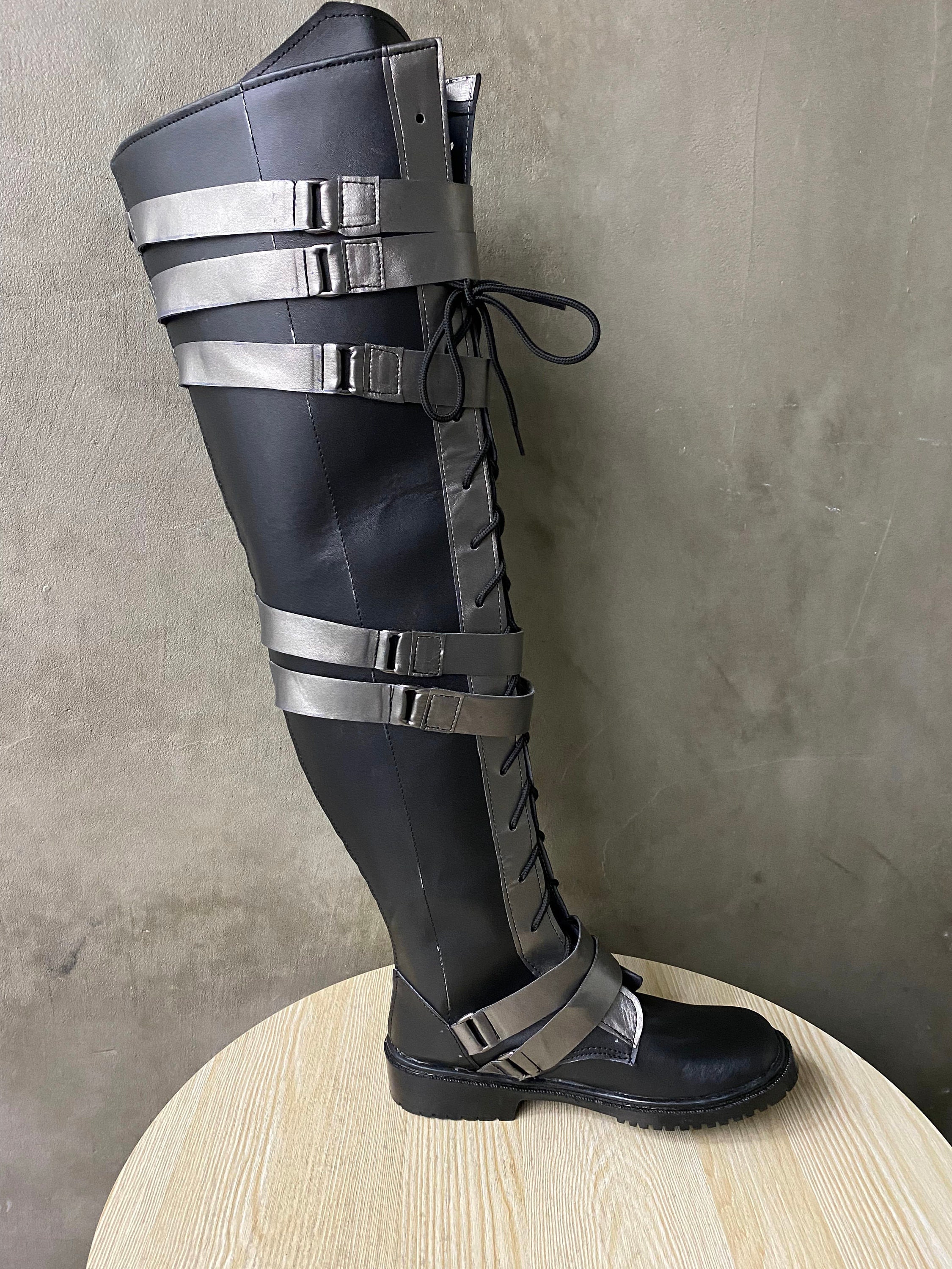 Bottes Plates Unisexe Galindopia - Taille Avec Fermeture éclair - Semelle Caoutchouc Antidérapante - 7