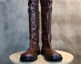Obi Wan Kenobi Cosplay Schuhe Männer Stiefel Nach Maß