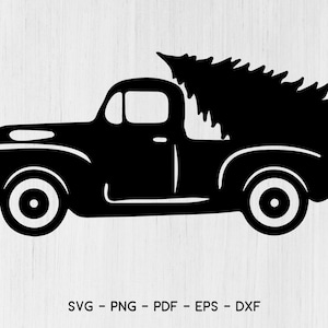 Christmas Truck svg, Christmas truck tree svg, Christmas svg, tree svg, dxf, jpeg, png, pdf pliki do cięcia dla Silhouette Cameo, Cricut