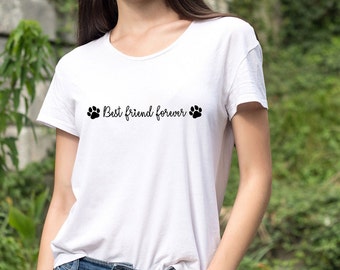 Best friend forever svg ,Dog Paws, Dog Paw Print SVG, Pet Paw Print SVG,Love SVG - Cat Paw Print svg, Animal Paw svg,Paw print svg, Cut file