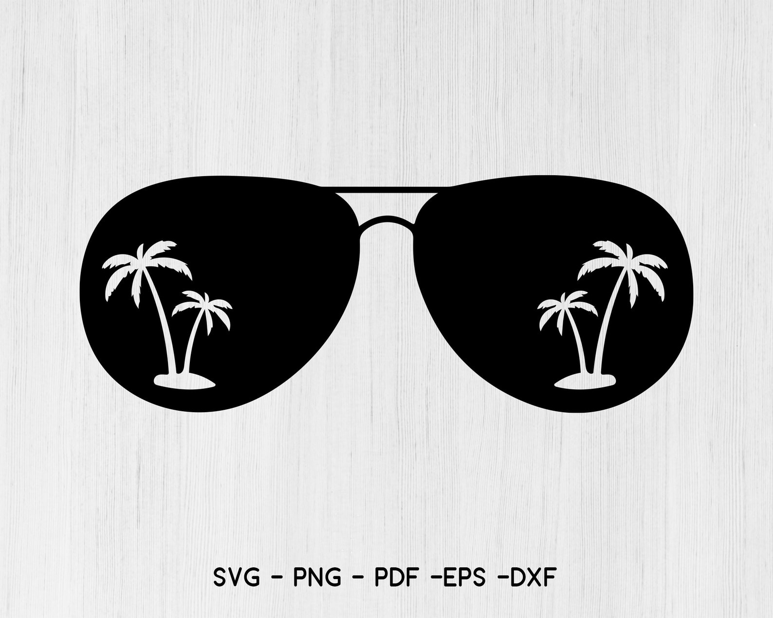 Sunglasses With Palm Trees SVG, Beach Summer SVG, SVG Files Instant