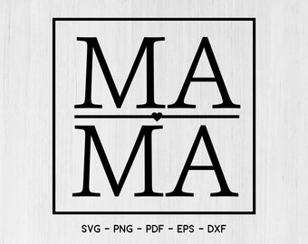 Mama SVG, Mamma Svg,File Svg,Mamma Vita Svg,Camicia Svg,Festa della mamma Svg,Cuore Svg file per Cricut,Taglia file,Svg,eps,dxf,pdf,png file