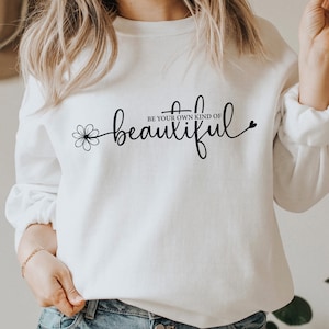Sea su propio tipo de SVG hermoso, felicidad SVG, amor propio, cuidado personal, cita positiva, inspirador, Svg con letras a mano, archivo de corte Cricut