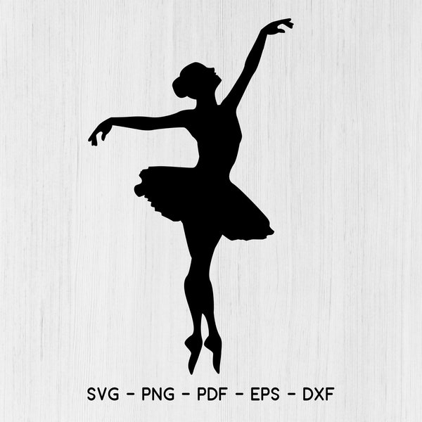 Ballerina Svg, Ballerina Cut File, Ballet Svg, Ballerina Silhouette,Dancer svg,Silhouette Cut File, Cricut Cut File svg,eps,png,eps,pdf