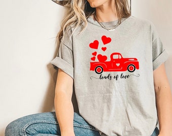 Alla hjärtans dag röd lastbil Svg, Alla hjärtans dag vintage lastbil, Alla hjärtans dag SVG, Kärlek svg, Cricut filer, Silhuett fil svg, eps, png, dxf, pdf digital nedladdning