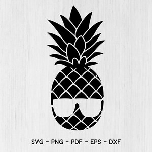 Pineapple SVG, Pineapple Clipart, Pineapple print SVG, SVG Files, Cricut, Silhouette Cut Files, Pineapple Sunglasses svg