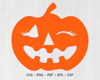 Pumpkin SVG ,Jack-o-lantern Face SVG, Halloween SVG Digital Download, Cricut, Silhouette,