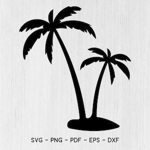 Palmen SVG, Palmen Silhouette, Instant Download, svg, png, eps, dxf, pdf digitaler Download