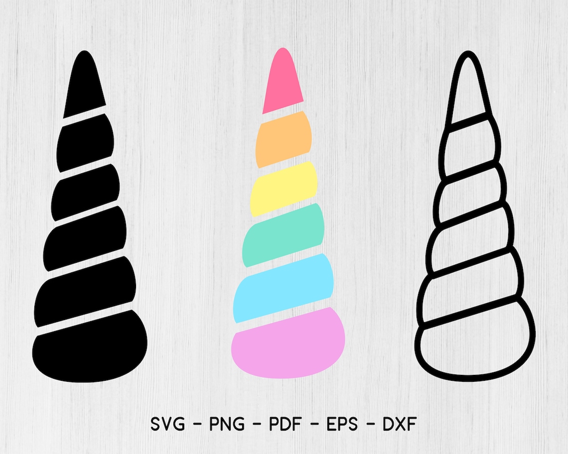 Licorne SVG, Licorne corne Svg, Cute Unicorn svg, Cricut, Silhouette