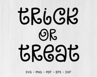 Trick or Treat Halloween SVG file, Trick or Treat Bag SVG file, Halloween Iron on file, Halloween Shirt cut file, Halloween Clipart