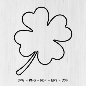 Kleeblatt Umriss Svg, Klee SVG, Kleerock SVG, St. Patricks Day Svg, Blatt Klee Cricut geschnitten Dateien Svg Eps Dxf Pdf Png - Silhouette Cameo