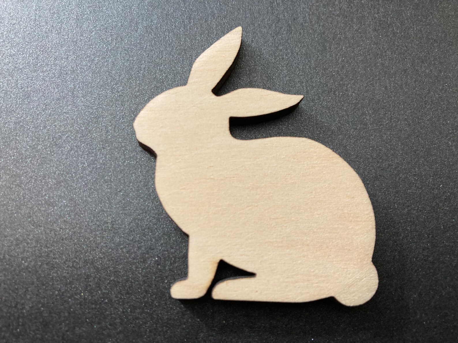 Unfinished Wood Engraved BUNNY RABBIT Wood Shape Etsy