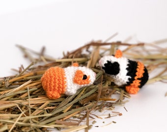 Mini gehäkeltes Meerschweinchen, kleine Amigurumi-Meerschweinchen, süße Tierminiatur, Geschenk für Freundin