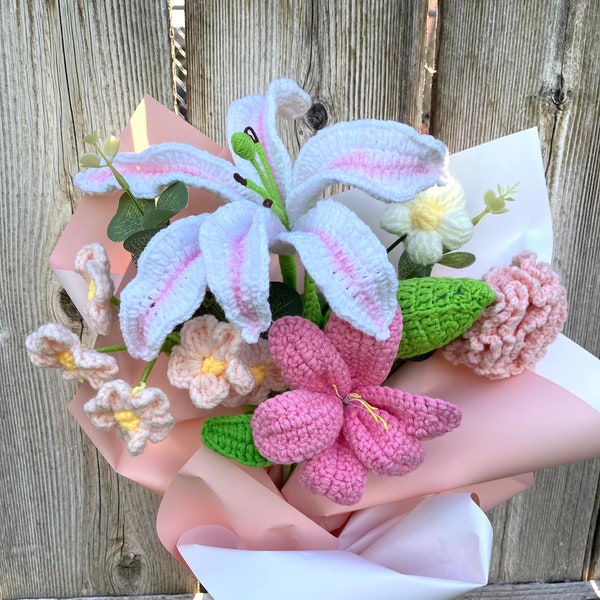 Crochet Bouquet Etsy