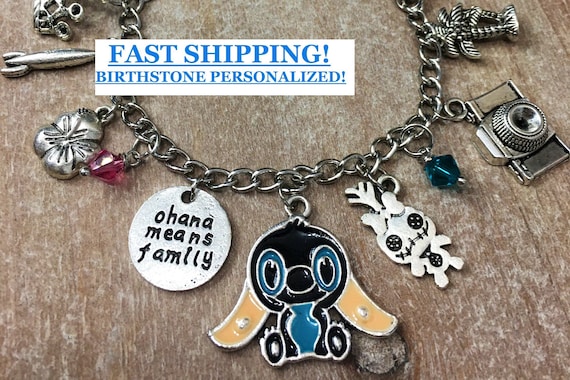 Stitch charm bracelet deals