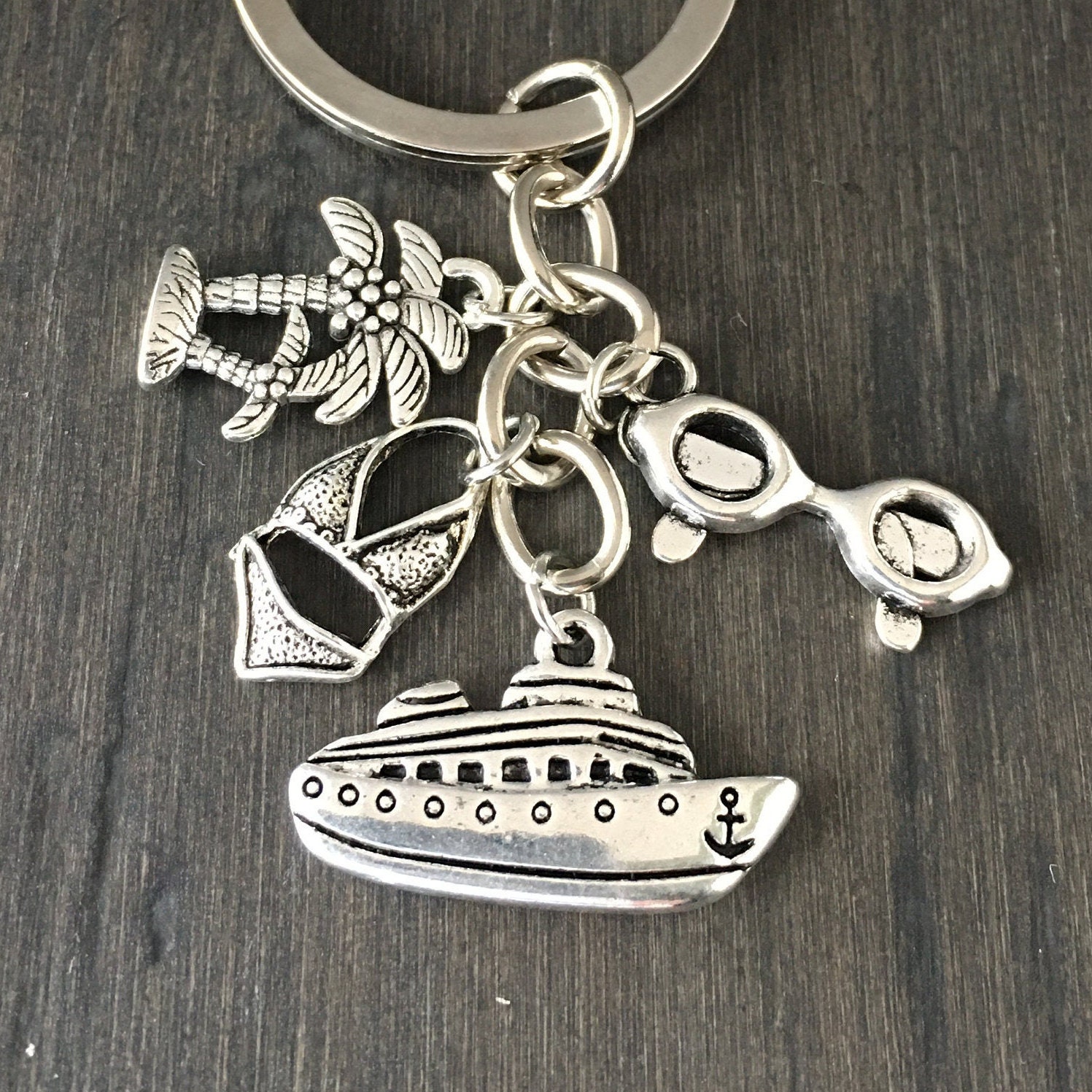Cruise Ship Keychain Vacation Keychain Travel Keychain Etsy Canada