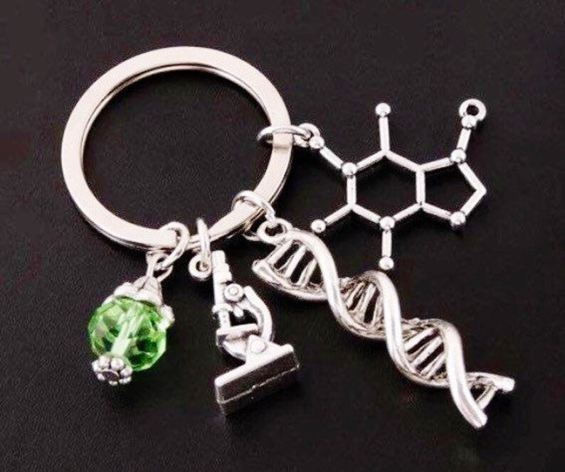 Biology Keychain Chemistry Keychain DNA Keychain Etsy