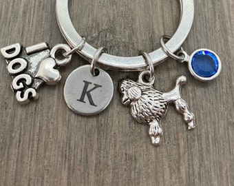 Dog Keychain ~ Puppy Keyring ~ Puddle Charm Keychain ~ Man's Best Friend Keychain ~ Puppy Charm ~ Dog Jewelry