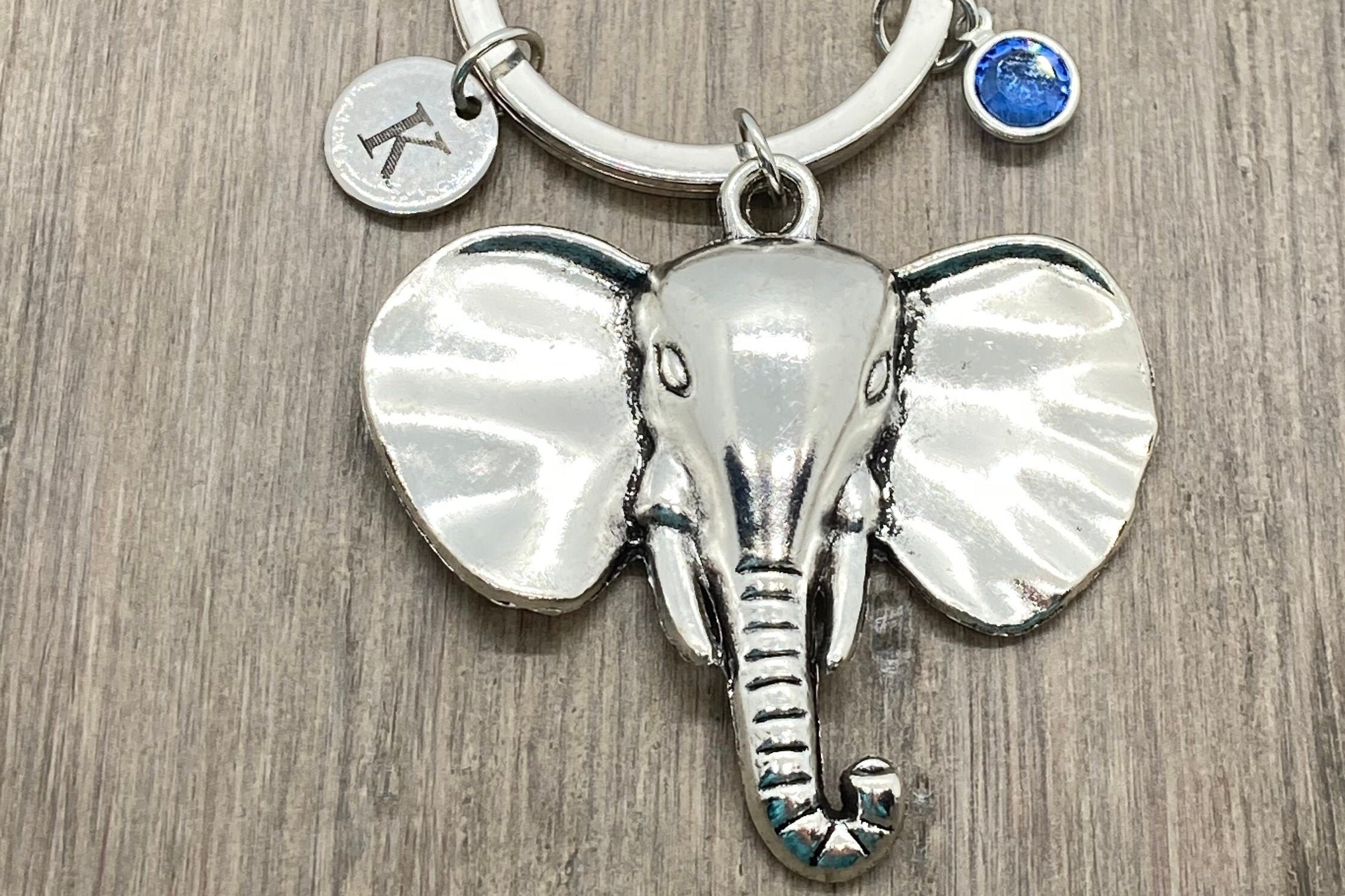 Elephant Keychain For Her Elephant Keyring For Him African Etsy