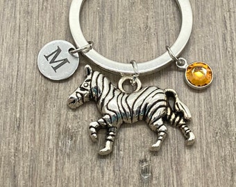 Oyster Shell Key Ring Zebra - Etsy Canada