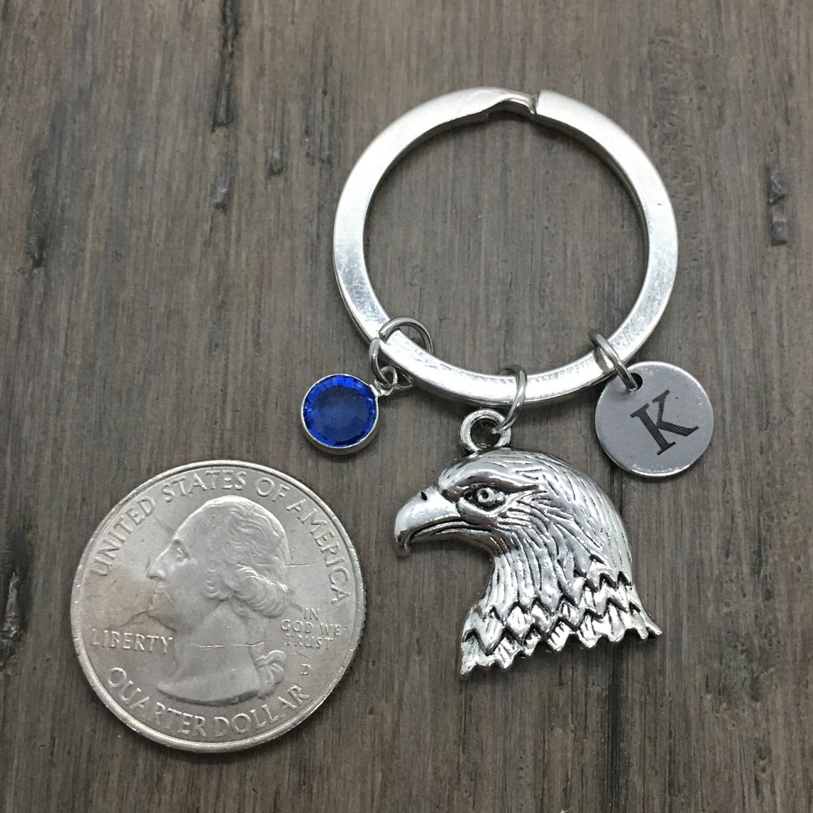 Eagle Keychain Flying Eagle Keyring American Eagle Gifts Etsy