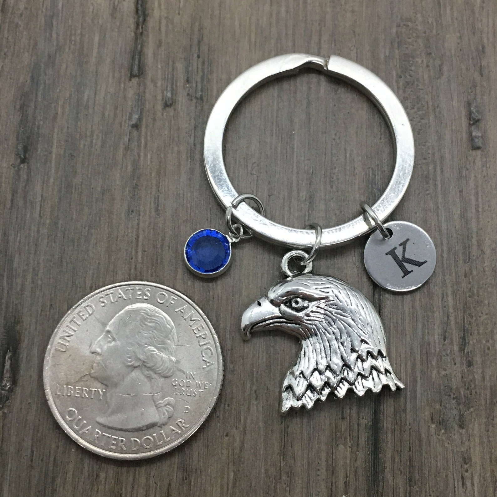 Eagle Keychain Flying Eagle Keyring American Eagle Gifts Etsy