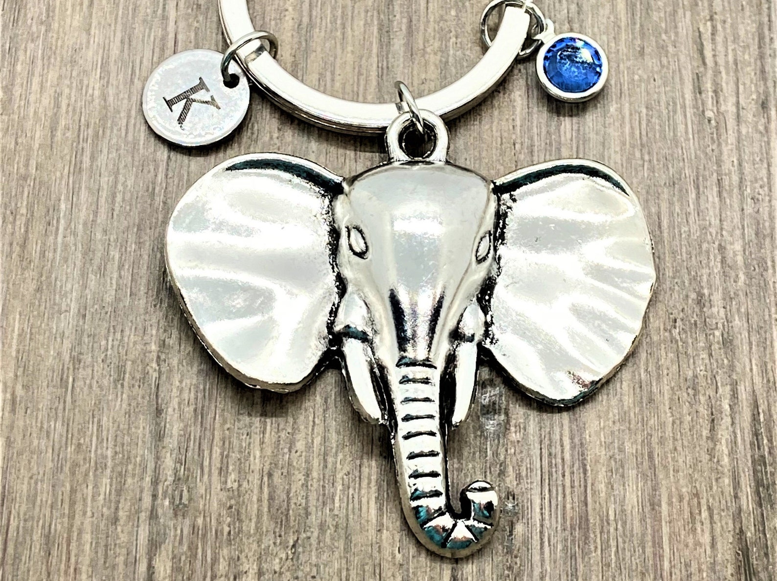 ELEPHANT KEYRING Lucky Elephant Keychain Circus Elephant Etsy