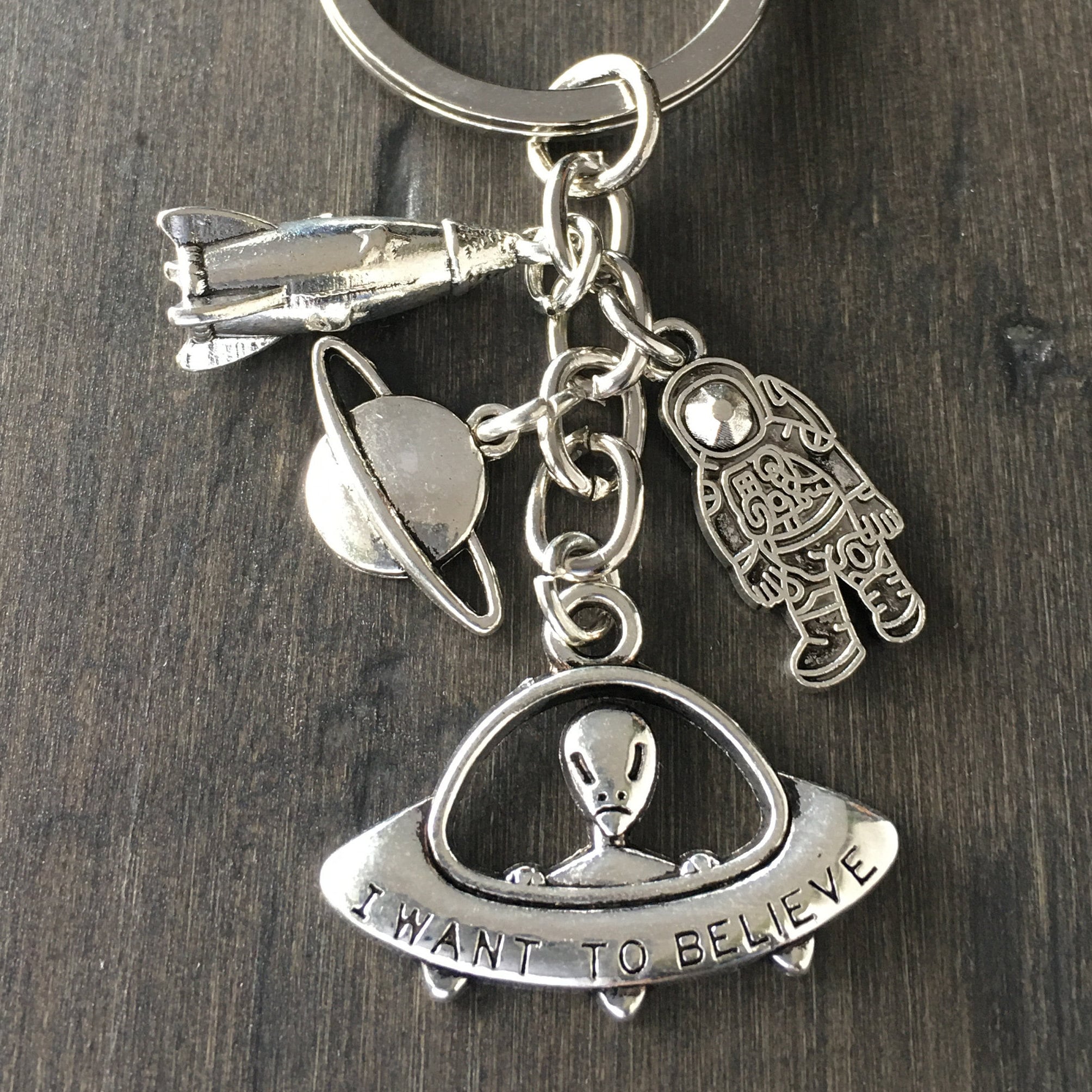 Space Gift For Him Outer Space Gift Charm Alien Etsy