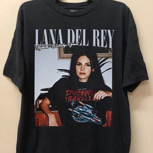 Lana Del Rey Clothing Graphic T-shirt, Lana Del Rey Shirt, Blue ...