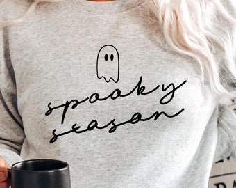 Läskig säsong svg, läskig svg, Halloween svg, läskiga vibbar svg, höst svg, spöksvg, läskigt spöksvg, halloween-tröja svg, png-klippfil