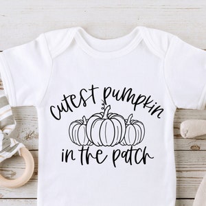Cutest Pumpkin In The Patch Svg, Fall Svg, Pumpkin Svg, Fall Quotes Svg, Pumpkin Quotes Svg, Baby Quote Svg, Png Clipart Cut File For Cricut