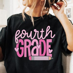 Fourth Grade Svg, 4th Grade Svg, Teacher Svg, Back To School Svg, First Day Of School Svg, 4th Grade Teacher Svg Png Cut File