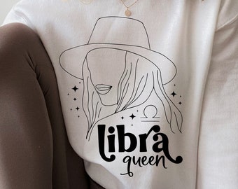 Libra Queen Svg, Libra Svg, Libra Girl Svg, Libra Quotes Svg, Libra Babe Svg, Zodiac Svg, Horoscope Svg, Libra Shirt Svg Cut File