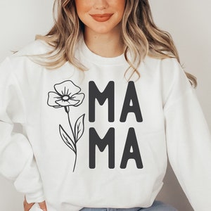 Mama Svg, Mama Flower Svg, Mom Svg, Mom Floral Svg, Mama Shirt Svg, Mother's Day Svg, Mama Botanical Svg, Mother Svg Cut File