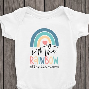 Je suis l'arc-en-ciel après la tempête Svg, Svg bébé, bébé citations Svg, Svg arc-en-ciel bébé, Svg nouveau-né, fichier Png Clipart coupe pour Cricut