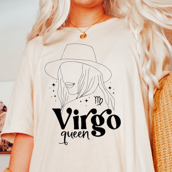 Virgo Queen Svg, Virgo Svg, Virgo Season Svg, Zodiac Sign Svg, Zodiac Svg, Virgo Shirt Svg, Horoscope Svg, Astrology Svg, Png Cut File