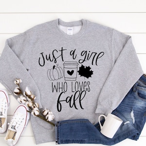 Nur ein Mädchen, das liebt Herbst SVG, Herbst Sprüche, Herbst Zitate SVG, Herbst SVG, Kürbis SVG, Png Clipart geschnitten Datei für Cricut