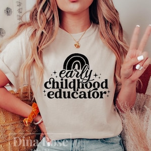 Early Childhood Educator Svg, Daycare Svg, Childhood Teacher Svg, Daycare Teacher Svg, Rainbow Teacher Svg, Ece Teacher Svg Png Cut File