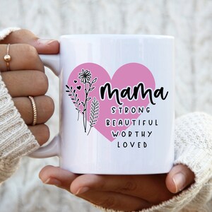 Mama Svg, Floral Mother&#39;s day Svg, Flower Botanical Mom Svg, Mom Life Svg, You are Affirmations Svg, Mom Quote Svg, Png, Cut File For Cricut