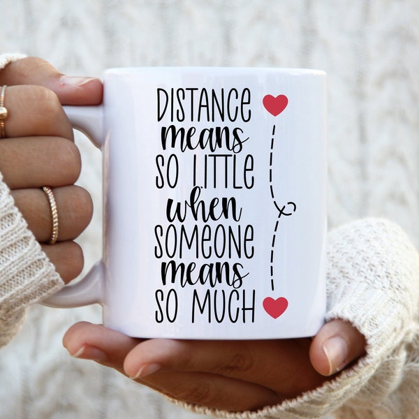 Distance Means So Little When Someone Means So Much Svg, Distance Couple Svg, Long Distance Relationship Svg Png Clipart Cut File Cricut