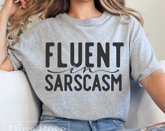 Vloeiend in sarcasme Svg, grappige Svg, sarcastische Svg, sarcasme Shirt Svg, grappig citaat Svg, sarcastische offerte Svg, grappige uitspraken Svg, Png Cut-bestand